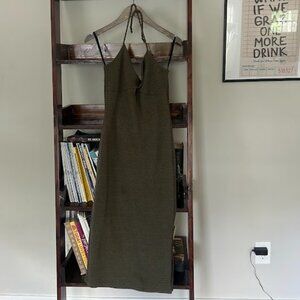 Green Knit Cocktail Dress